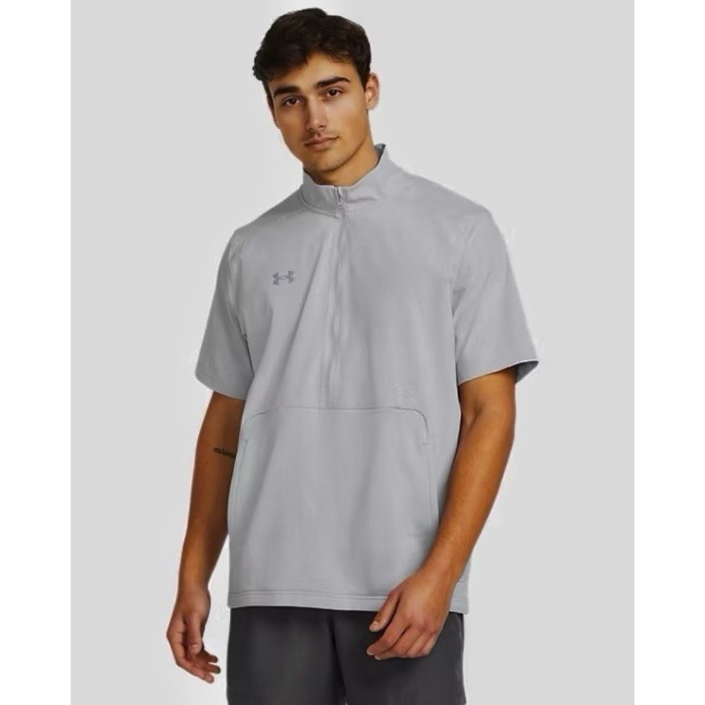 UNDER ARMOUR Motivate 2.0 Pullover Shirt Gray Men's Sz S *NEW* 1370375-011 $60
